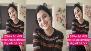 Desi GF Latest Viral Full Nude Dress Changing & Makeup Viral Mms